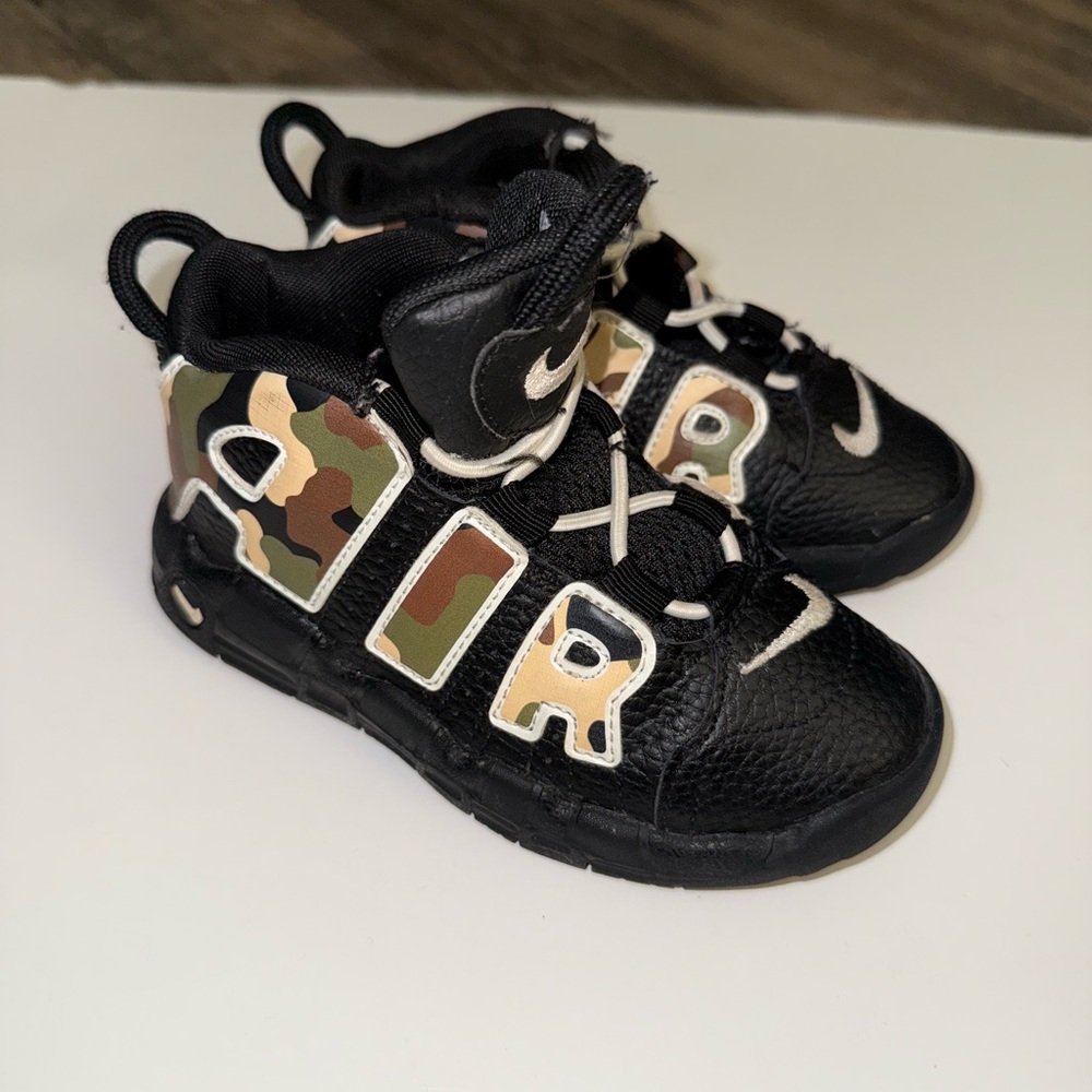 Nike Kids Black and Camouflage Sneakers